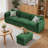  Modular Cloud Sofa, Lantern-wick Corduroy, Modern Living Room Sofa Bed With Freely Combinable Ottoman-677640444-671872876