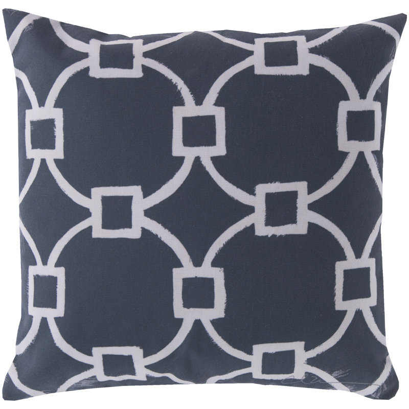 Geometric Throw Pillow, Blue, 20"