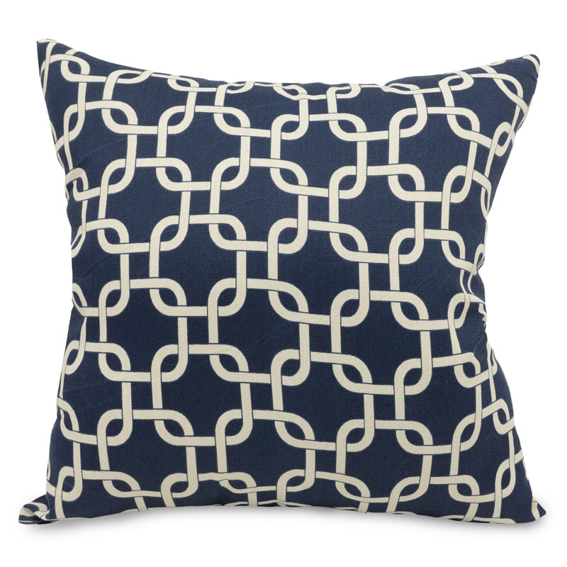 Coussin extérieur Roysum, 24 po x 24 po, Bleu marine, Carré