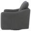 Fauteuil d'appoint pivotant rembourré en tissu-288161466
