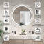 Miroir de salle de bain moderne rond sans cadre, en verre trempé, antibuée et à intensité variable, certifié ETL et doté d'une LED.-467287222