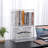 2Pcs Clear Book Storage Organizer Box, Plastic Stackable Book Display Case With Magnetic Door, Assemble Storage Showcase For Toy Dolls, Books, Shoes Organizing