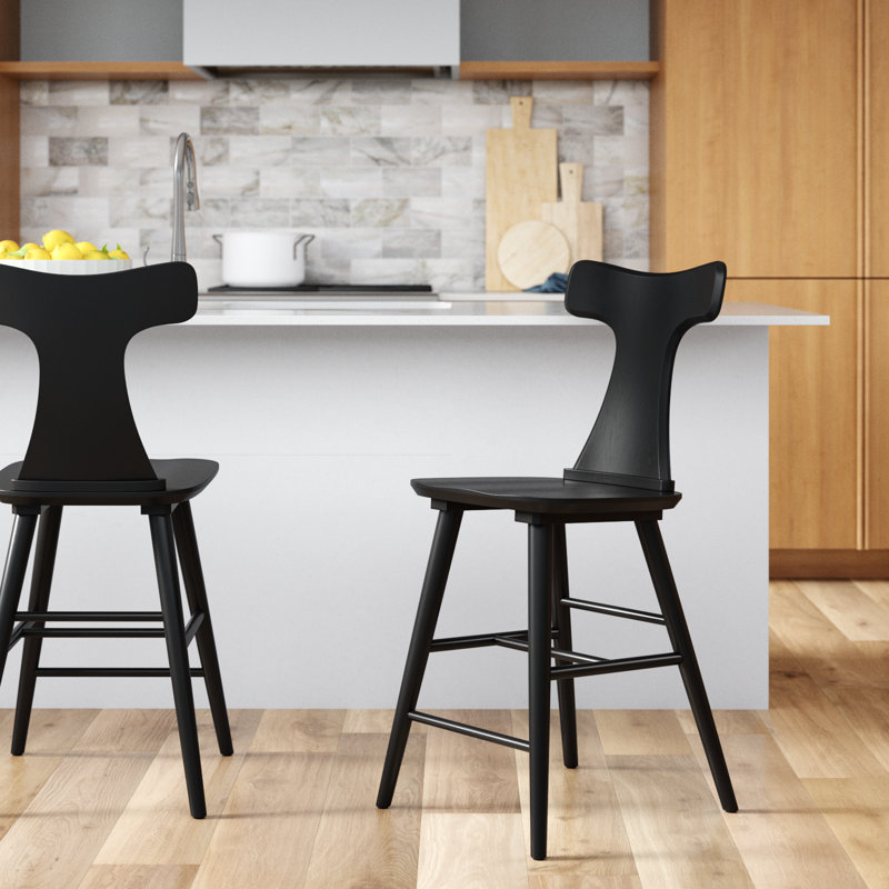 Tabouret Mid Mid Century, Noir