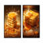 Miel Baklava Bounty Dessert - Ensemble de 2 reproductions d'art mural-102569922-102569926