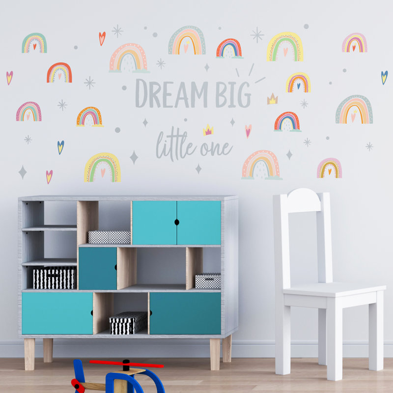 Non-Wall Damaging Wall Decal, Grey