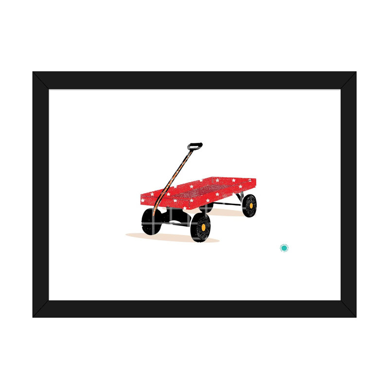 Wagon - Imprimé, Blanc, H 24 po x l 32 po x P 1 po, Papier encadré noir