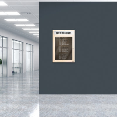 Carte à fixation murale délimitée directory cabinet