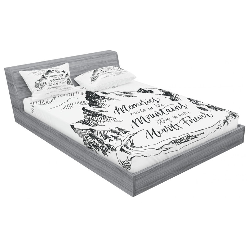 Microfiber Sheet Set, Queen Sheet Set with Fitted Sheet