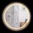 Alburquerque Glass Flat Wall Mirror-486873454