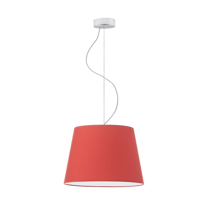 Demariana 1 - Light Single Pendant, Red, Light Grey