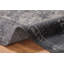 Tapis gris raffiné à médaillon traditionnel 5 x 8