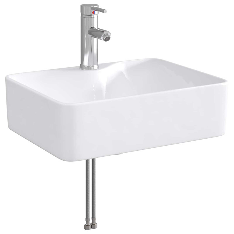 Belfry Bathroom 375mm W Metal Sink, Chrome