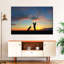 «Golfing at Sunset» sur impression sur toile-186289942