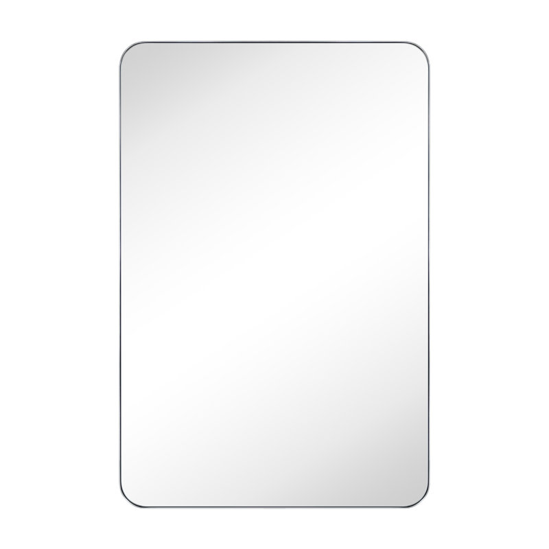 Kengston Modern & Contemporary Rectangular Bathroom Vanity Mirror, 30" x 20", Chrome