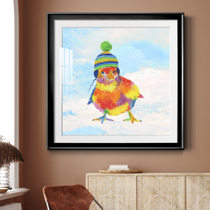 «Never Regret Being Kind» - peinture encadrée, H 26,5 po x l 26,5 po x P 1,5 po, Cadre noir