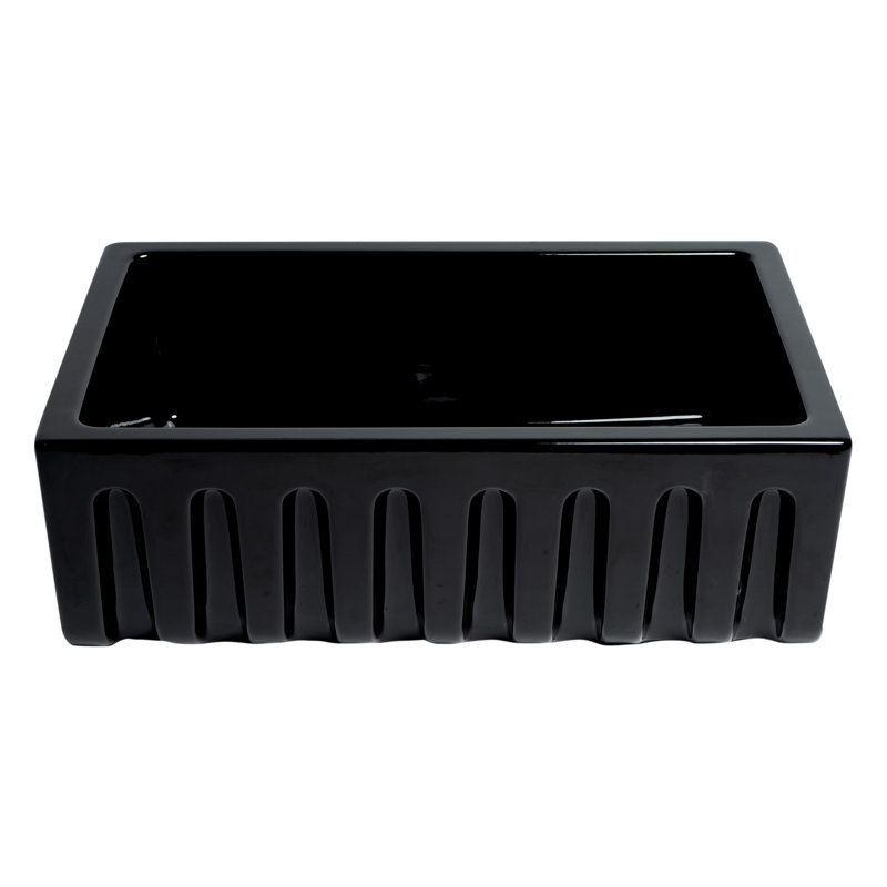 29.88'' L Single Bowl Fireclay Kitchen Sink