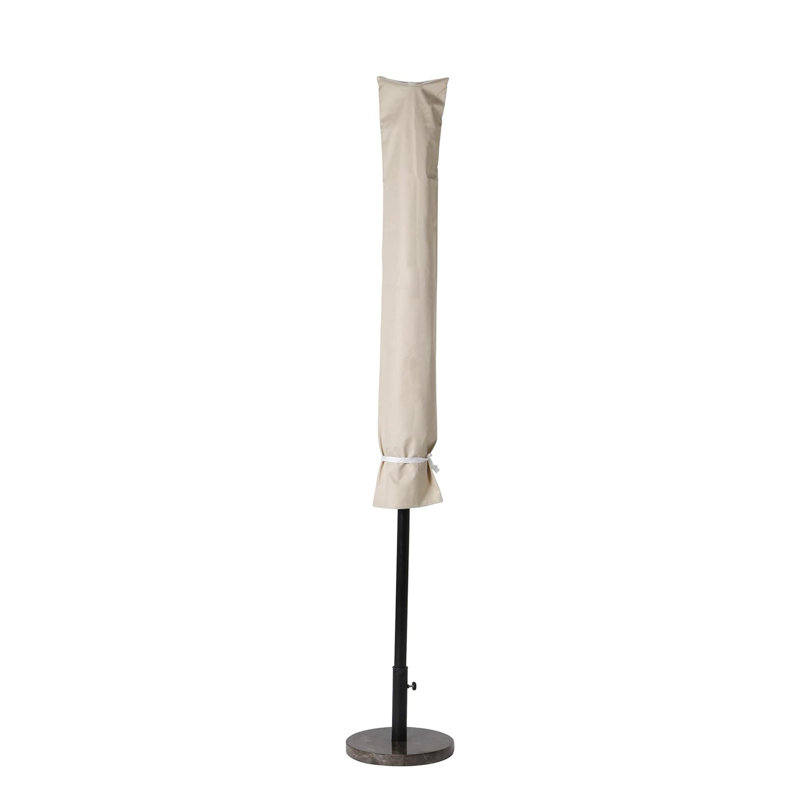 5 foot patio umbrella cover Grand Deluxe Patio for 1013 FT Offset Umbrella with Curved Cantilever and Straight Pole, Waterproof Cantilever Umbrella Cover with Zipper, Weather-resistant, Beige : Patio, Lawn & Garden duty plastic clips Arlmont & Co. Weather-Resistant Patio