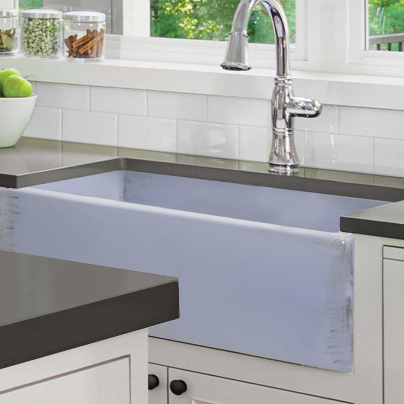 Vineyard 33'' L Single Basin Kitchen Sink, Shabby Sugar