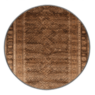 Tapis brun lavable à la machine