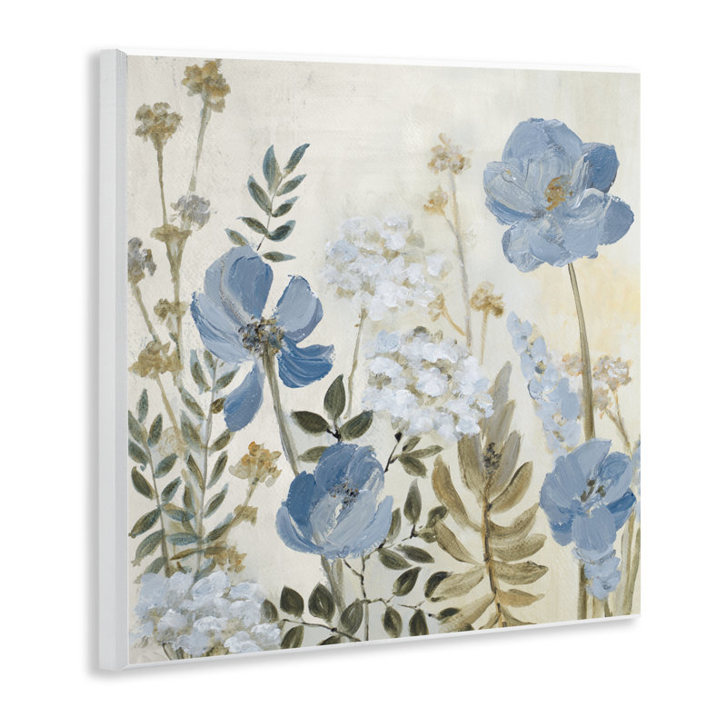 «Peaceful Blue Iris Garden», plaque murale par Lanie Loreth