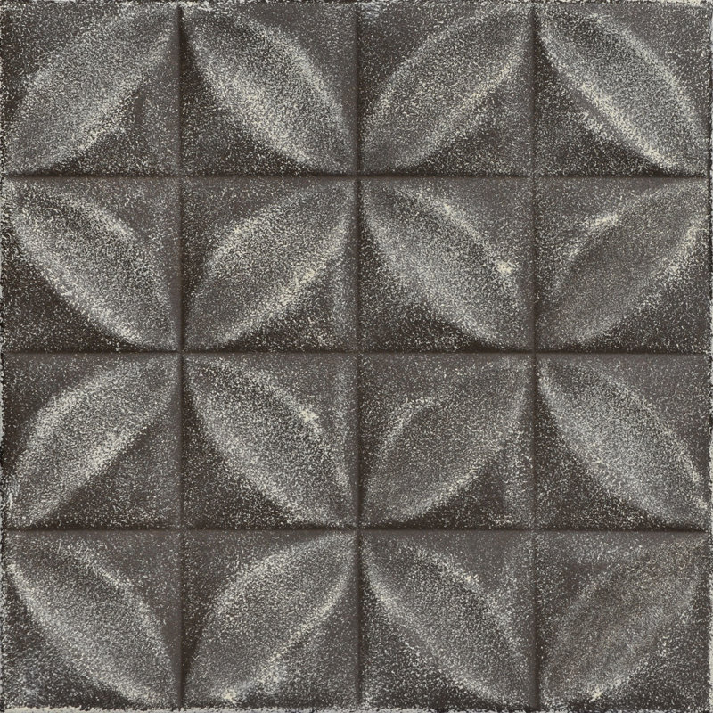 Perceptions 1.6 ft. x 1.6 ft. Polystyrene Glue-up Ceiling Tile, Brown Beige
