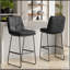 Tabouret de bar Lena (ensemble de 2) en similicuir végétal brun chameau-1518533330