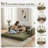 Convertible Sofa Bed - Foldable Upholstered Couch with Cupholders & Storage Pockets- Modular Sectional for Living Room, Bedroom, Studio - Compression Sofa in Box-552691722