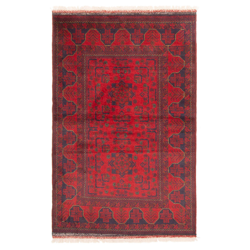 Tapis rouge Finest Khal Mohammadi 3 pi 4 po x 5 pi 3 po