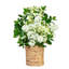31in. Artificial Mixed Flower Arrangement in Hyacinth Weave Basket