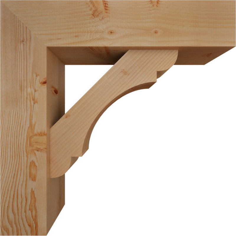 Support de bloc olympique avec entretoise décalée, 28 po x 28 po, Sapin Douglas de l 7 1/2 (lisse)