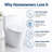 Modern Elongated One-piece Toilet, 1.28 GPF, Soft Close Seat, Universal Height, Water-Saving