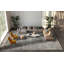 Tuscany Hand Knotted Wool Area Rug in Blue/Cream/Beige-407673379
