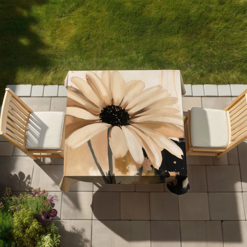Beautiful Daisy Flowers Tablecloth | Indoor/Outdoor Home Decor