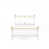 Blanc brillant / or clair est en rupture de stock
