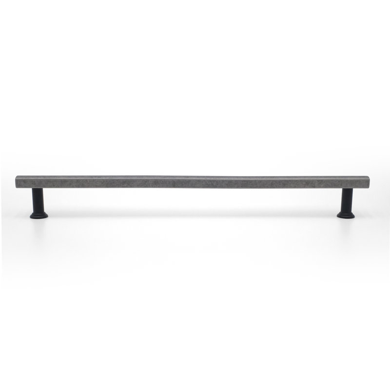 Mod Two Tone Bar / Handle Pull, 18", Matte Black/Satin Brass