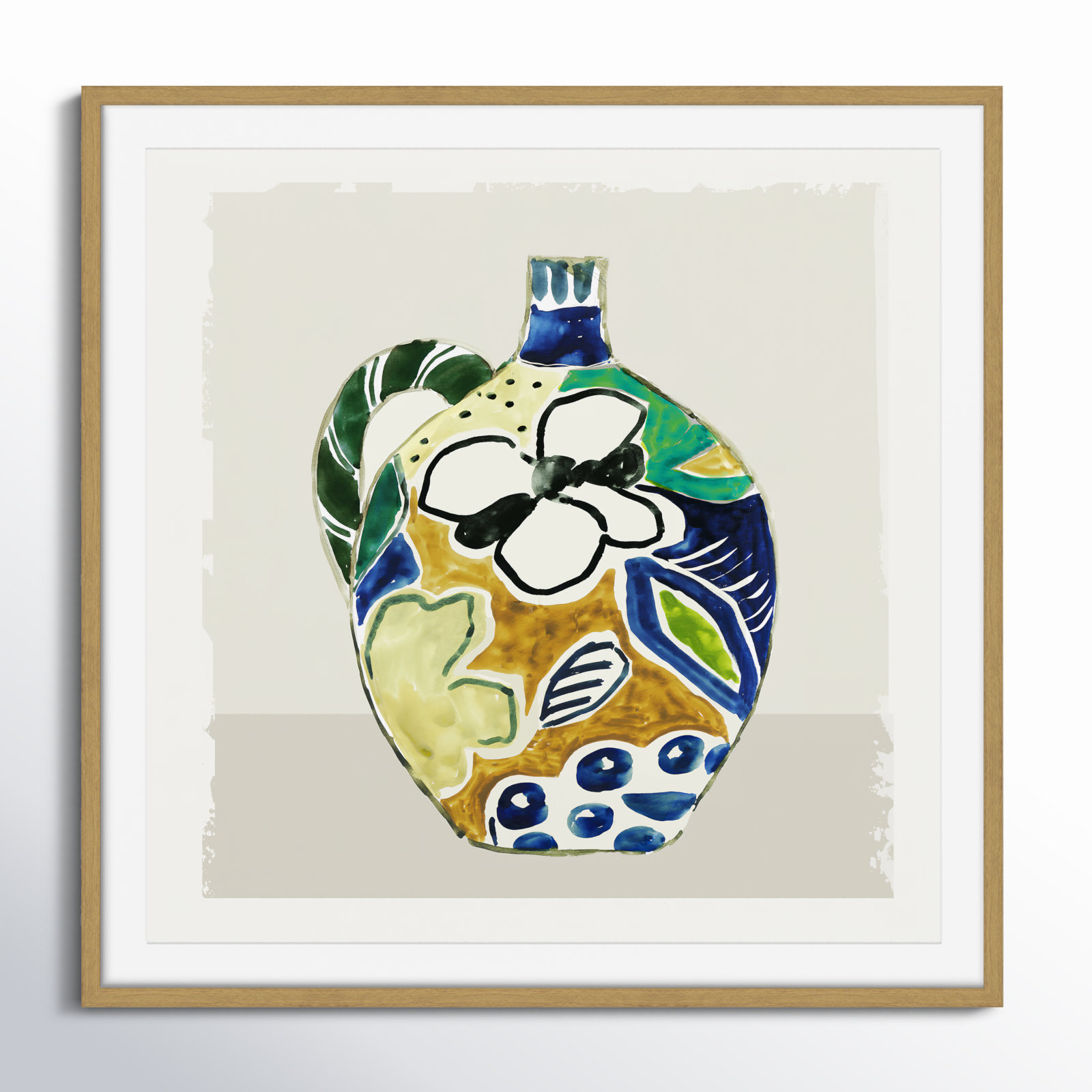 Picasso Vase by Aimee Wilson, 32" H x 32" W x 0.75" D, Natural