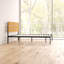 Eleanor Modern Metal Bed frame with Bamboo Headboard-21440698