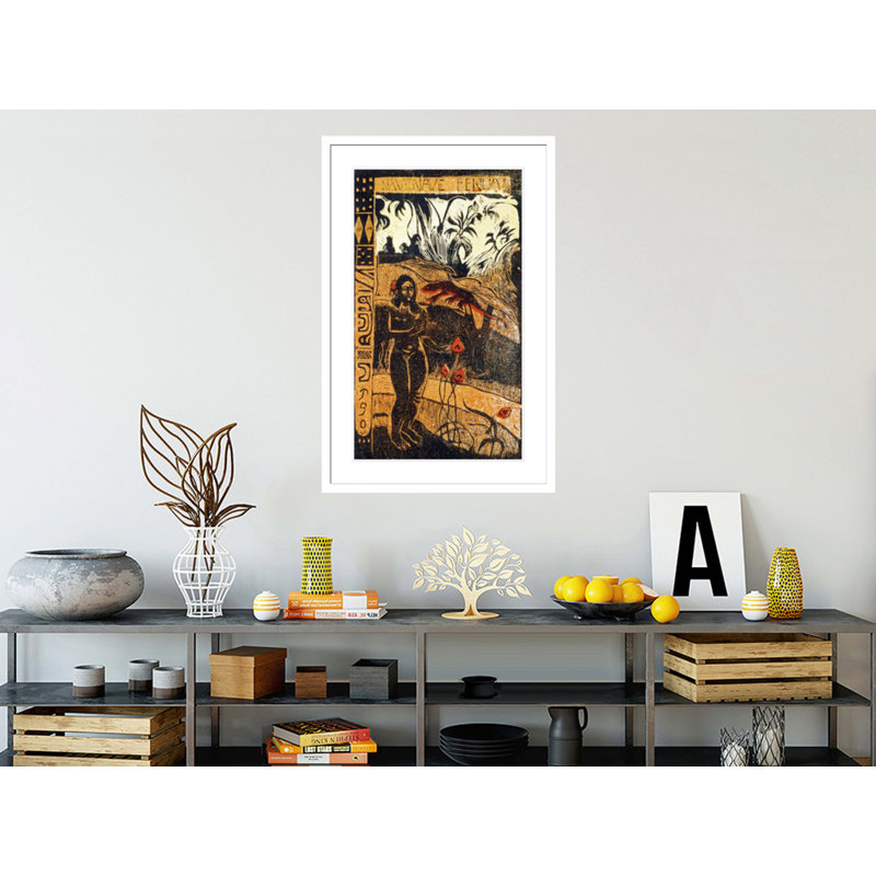 Nave Nave Fenua par Paul Gauguin - Estampe numérique encadrée, H 21,75 po x l 14,98 po