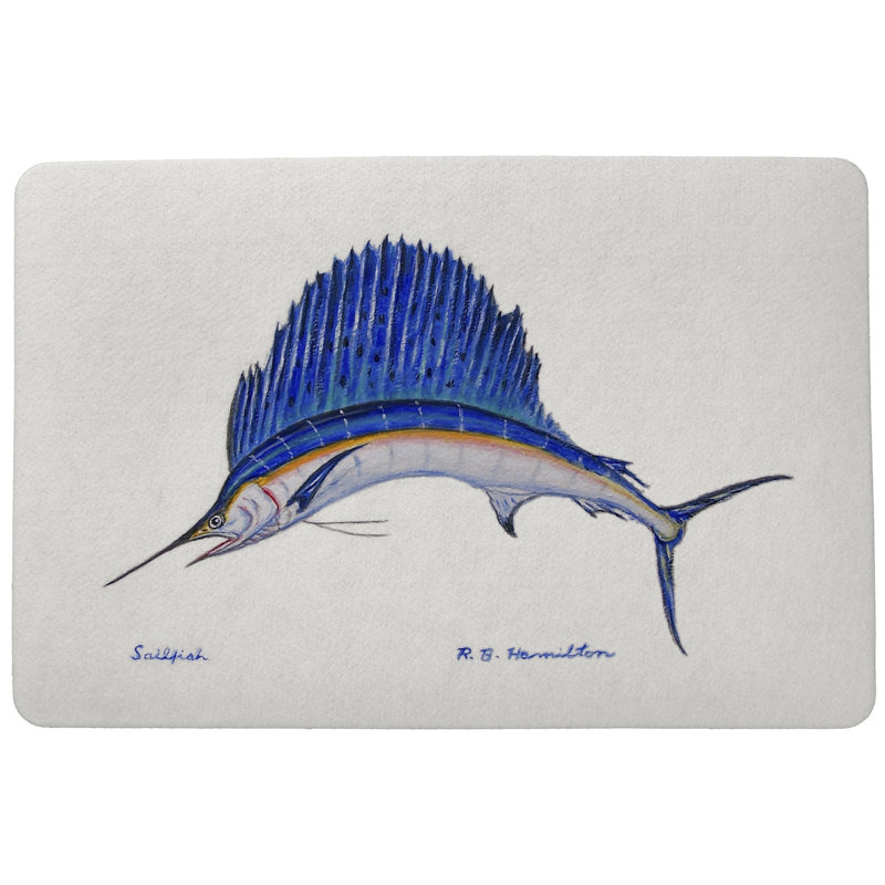 Tapis d'extérieur antidérapant Sailfish 26 po x 18 po
