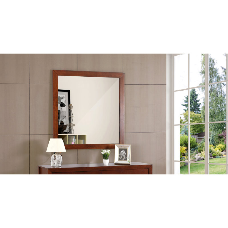 Miroir, décor de chambre à coucher, cerise