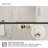 Hilma 34 In. W X 72 In. H Fixed Framed Shower Door In Matte Black Finish With Patterned Glass