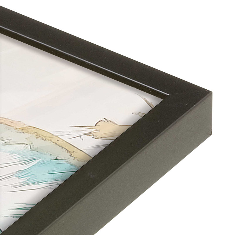 «Tropical Board», reproduction encadrée, H 21 po x l 17 po, Noir satiné
