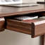 Bureau rectangulaire en bois massif avec tiroirs Walnut-1857522599