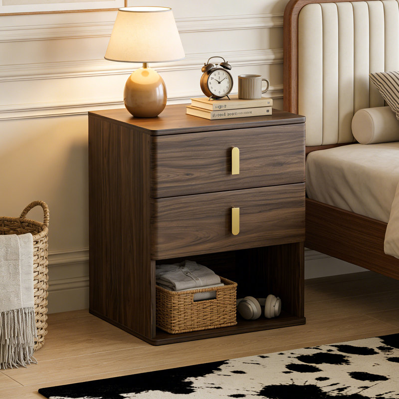 19.7''W 2-Drawer Nightstand