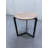 Round Side Table, Round Accent End Table With Sturdy Metal Frame, Round Nightstand