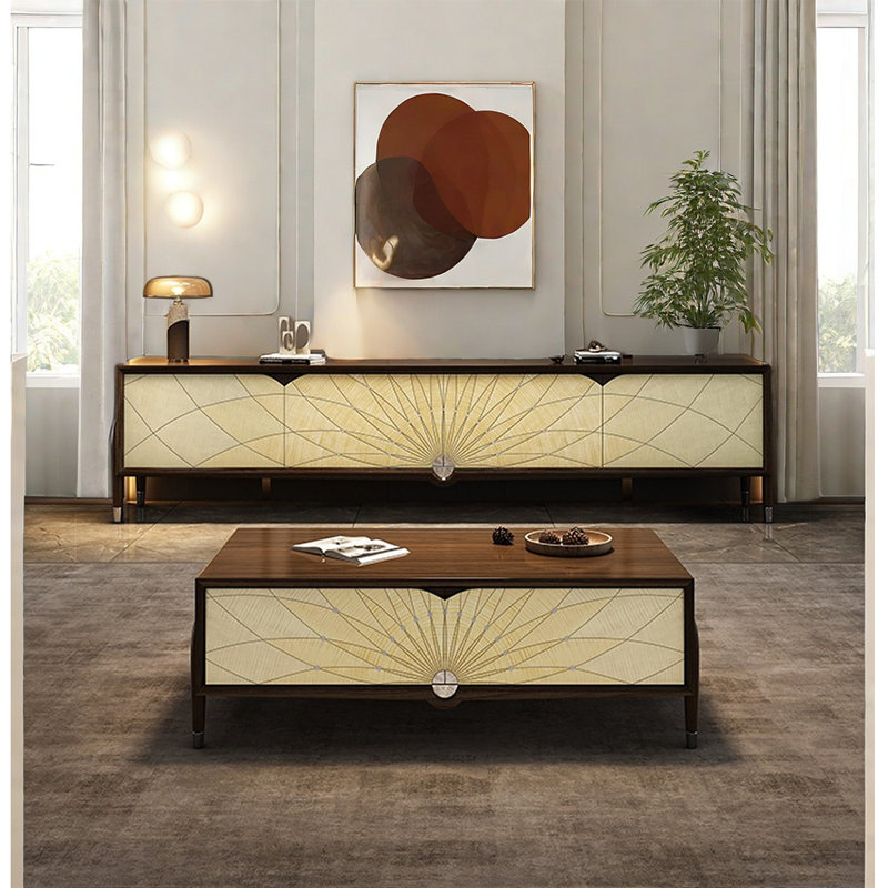 Ensemble de table basse et de meuble télé 2 pièces