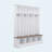 Farmhouse Hall Tree with 8 Hooks, Storage Bench & Open Compartments, White-971754451