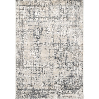 Britlynn Abstract Beige/Gray Area Rug