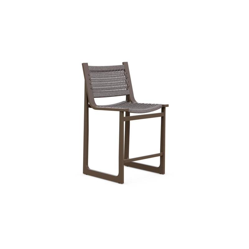 Cozumel Bar Stool, 28.54", Matte Bronze