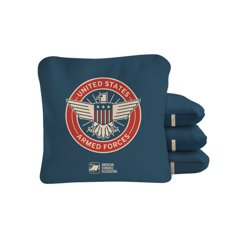United States Armed Forces Synergy Pro Cornhole Bags, Blue
